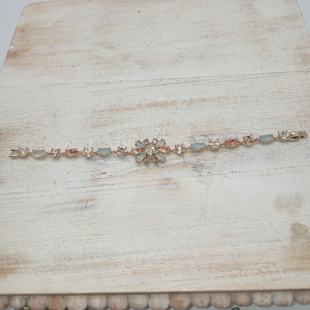 Marchesa Goldtone Stone Bracelet
